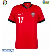 Portugal Rafael Leao #17 Hjemmedrakt EM 2024 Kortermet